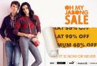 Oh My Jabong Sale:- Flat 90% Off On Clothing,Footwear,Winter-wear & More Collection
