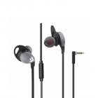 Envent Beatz 302-Grey Flat Cabled Wired Earphone with Mic