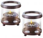 Borosil Decorative Diya Lights (Small, Set of 2)