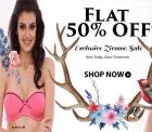 Flat 50%% off on Lingerie