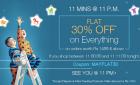 Flat 30% OFF* on Minimum Purchase of Rs.1499 & above