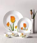 LaOpala Diva Tulip Passion Dinner Set - 19 Pcs