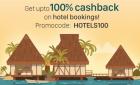 100% cashback on every 10th hotel booking (max cashback of Rs 2000)