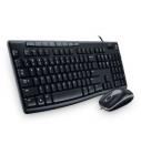 Logitech MK200 Media Wired Keyboard and Mouse Combo (Black)