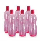 Cello Polka PET Bottle Set, 1 Litre, Set of 6, Pink