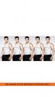 Dixcy Scott 5 Pieces Pack Of Mens Rib Sleveless Vest