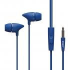 EDICT by Boat Strikers EEP01 Wired Earphones with Powerful Bass, Perfect Length Cable, Lightweight Ergonomic Design, Voice Assistant, Multi-Function Control & in-Line Mic(Blue)