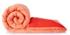 Amazon Brand - Solimo Microfibre Reversible Comforter, Double (Ruby Red & Peach Pink, 200 GSM)