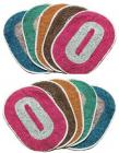 Kihome Cotton Door Mat CottonMatSet10- 5645820  (Red, Brown, Orange, Green, Blue, Medium)