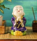 Purple Polyresin Musical Buddha Idol by Aspiration Collection