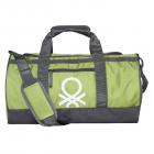 United Colors of Benetton Gym Bag Polyester 45 cms Neon Green/Grey Gym Shoulder Bag