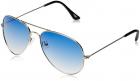Creed Aviator Sunglasses (Silver) (CR-666|C15|58)