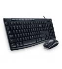 Logitech MK200 Media Wired Keyboard and Mouse Combo (Black)