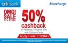 50% cash back on recharges and bill payments