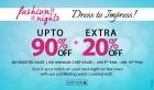 Upto 90% Off + extra 20% Off