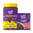 Yogabar Peanut Butter and Muesli Combo | Dark Chocolate Peanut Butter - 1kg | Dark Chocolate Muesli - 40gm