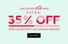 Clothing, Footwear &  Accessories Upto 80% Off + Extra 35% Off + Extra 14% Cashback