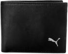 Puma Men Formal Black Genuine Leather Wallet  (3 Card Slots)