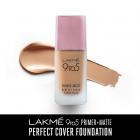 Lakmé 9To5 Primer + Matte Perfect Cover Foundation, N260 Neutral Honey, 25 ml