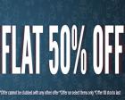 FLAT 50% OFF On Clothing