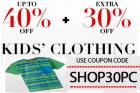 Kids Clothing Flat 50% off + Extra 30% off