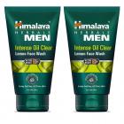 Himalaya Men Intense Oil Clear Lemon Face Wash, 100ml (Pack of 2)