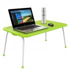 Home Puff Multipurpose Table - Laptop Table, Bed Table Premium Quality Foldable with Patented Hinges (Neon Green)