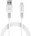 iVoltaa tough 5 core high speed Micro USB Cable  (Compatible with All Phones With Micro USB Port, White, Sync and Charge Cable)