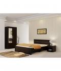 Queen Bed, Basic Bed Side, Carnival 2 Door Wardrobe With Mirror