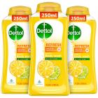 Dettol Body Wash and Shower Gel, Refresh - 250ml Each (Buy 2 Get 1)