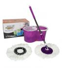 Reflection 360 Degree Rotating Purple 5500 ML Magic Spin Mop with 2 Microfibre Mop Heads & 4 Wheels