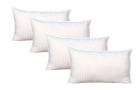 Warmland 4 Piece Microfibre Pillow Set - 17"x27", White