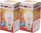 Moserbaer 7 W LED Ecolux 6500K Cool Day Light Bulb(White, Pack of 2)