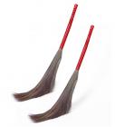 HIC Multicolour Floor Grass Broom - Set of 4 (Assorted Colour)