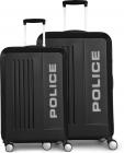 POLICE  Hard Body Set of 2 Luggage - SO6 - Black