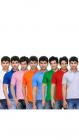 TSX Pack Of 8 Multi Color Polyester T-Shirt