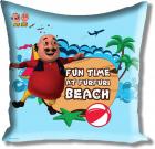 Athom Trendz Cartoon Cushions Cover  (40 cm*40 cm, Light Blue)