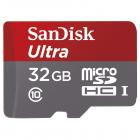 SanDisk Ultra MicroSDHC 32GB UHS-I Class 10 Memory Card 48 MB/s + SD Adapter