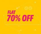 Flat 70% Off On Clothing,Footwear & Accessories
