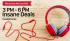 40% cashback on headphones till 6 PM