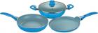 Wonderchef Diana Set - Blue Induction Bottom Cookware Set  (Aluminium, 3 - Piece)