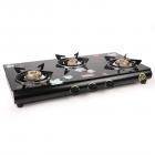 Fabiano Appliances Stainless Steel LPG Only Glasstop Burner (G-300, Black)