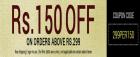 150 off On orders of Rs. 299 & above