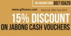 Jabong Cash Vouchers At 15% Discount