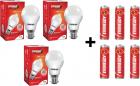 Eveready 7W LED Bulb Pack of 3 with Free 6 Batteries  (White, Pack of 3)