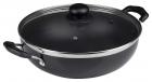 Cresta Aluminium Flat Base Kadai ( 28cm, Gas stove compatible )