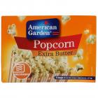 American Garden Microwave Popcorn, Extra Butter, 273g