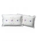 Olive 2 Floral Embroidered Pillow Covers - 100% Cotton
