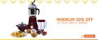 Minimum 30% off on Juicer, Mixer & Grinder