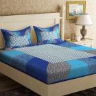 Metro Living 104 TC Cotton Double Geometric Bedsheet